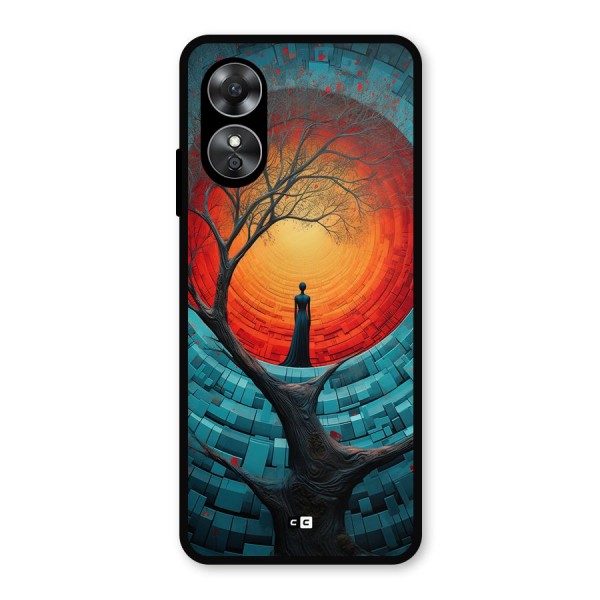 Life Tree Metal Back Case for Oppo A17