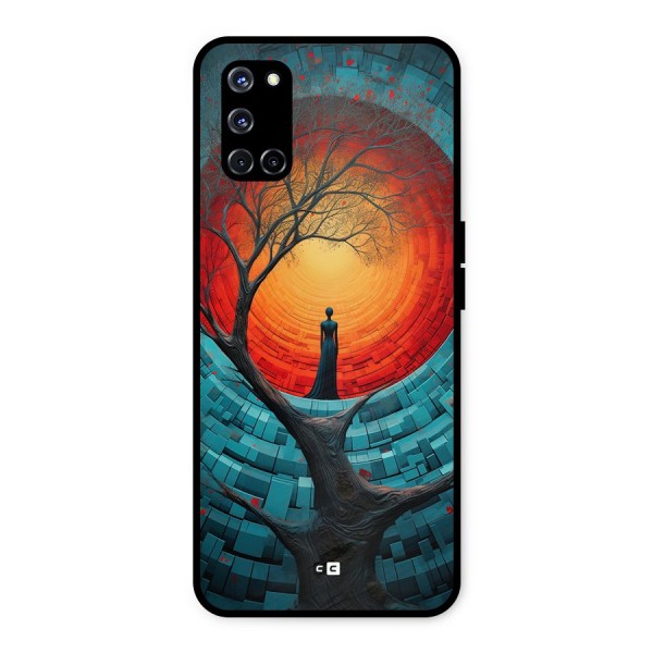 Life Tree Metal Back Case for Oppo A52