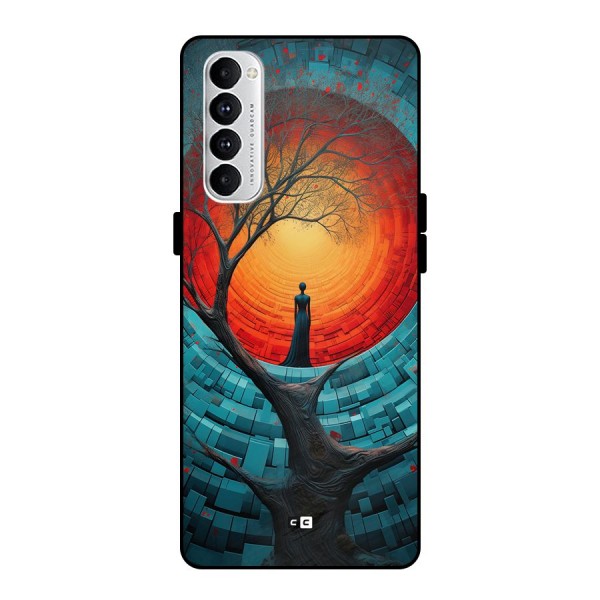 Life Tree Metal Back Case for Oppo Reno4 Pro