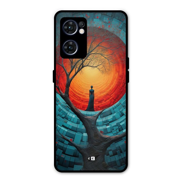 Life Tree Metal Back Case for Oppo Reno7 5G