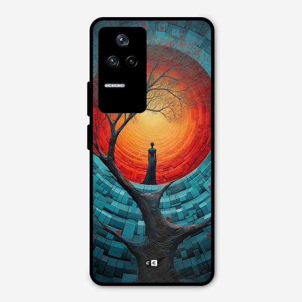 Life Tree Metal Back Case for Poco F4 5G