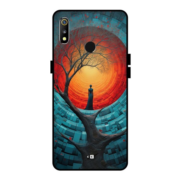 Life Tree Metal Back Case for Realme 3