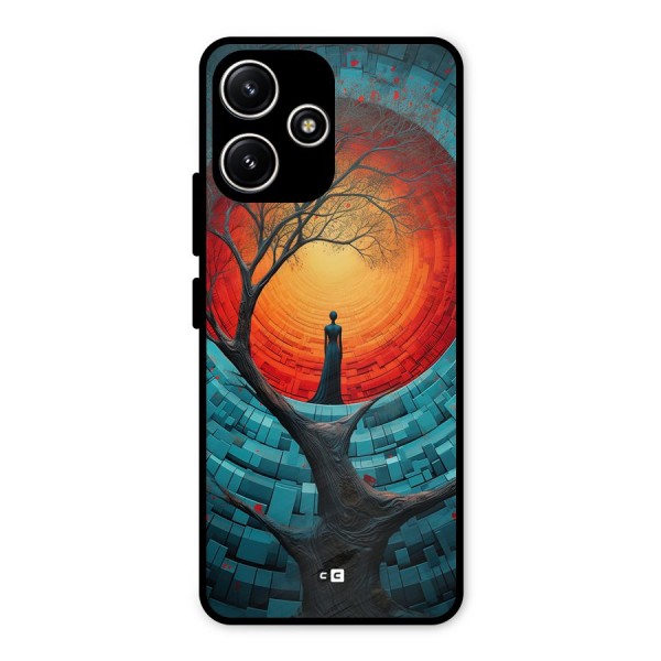 Life Tree Metal Back Case for Redmi 12 5G