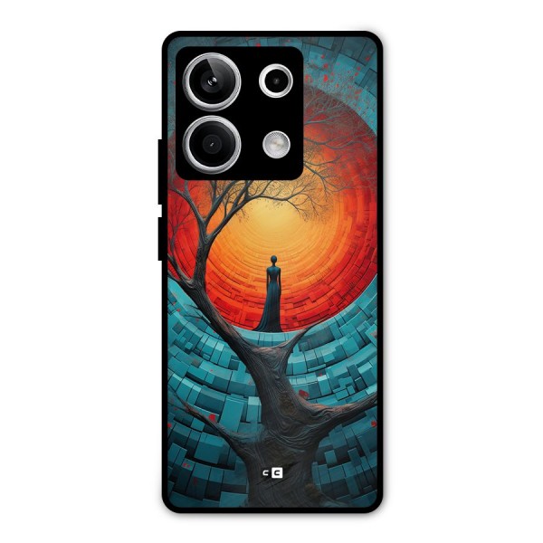 Life Tree Metal Back Case for Redmi Note 13 5G