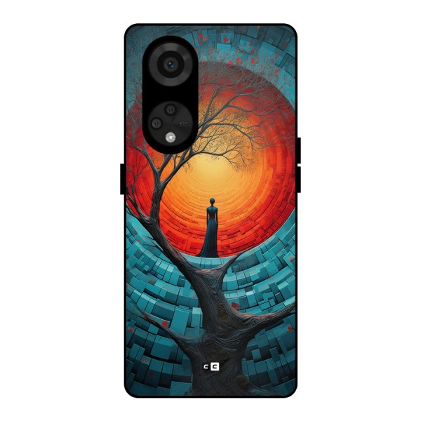 Life Tree Metal Back Case for Reno8 T 5G