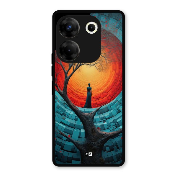 Life Tree Metal Back Case for Tecno Camon 20