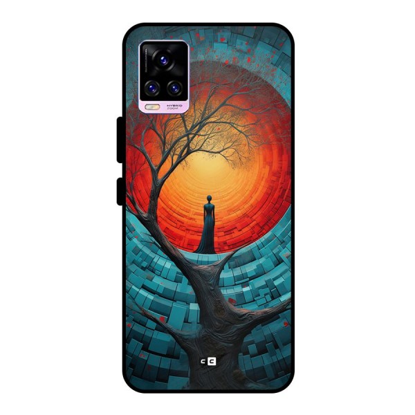 Life Tree Metal Back Case for Vivo V20 Pro