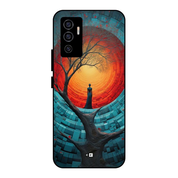 Life Tree Metal Back Case for Vivo V23e