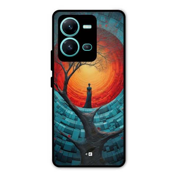 Life Tree Metal Back Case for Vivo V25