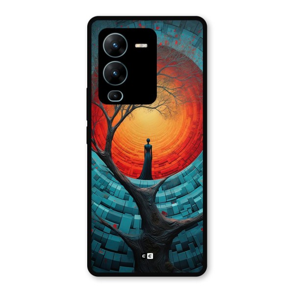 Life Tree Metal Back Case for Vivo V25 Pro