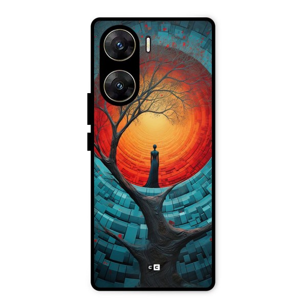 Life Tree Metal Back Case for Vivo V29e