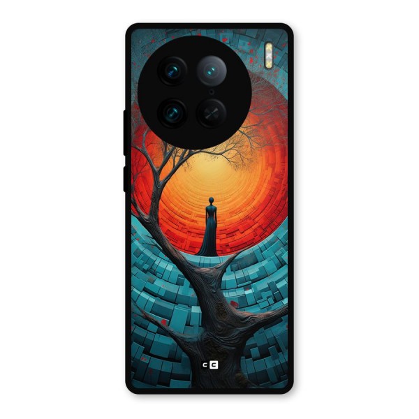 Life Tree Metal Back Case for Vivo X90 Pro