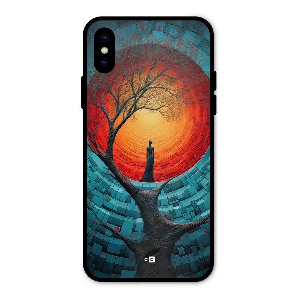 Life Tree Metal Back Case for iPhone X