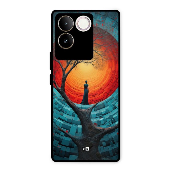 Life Tree Metal Back Case for iQOO Z7 Pro