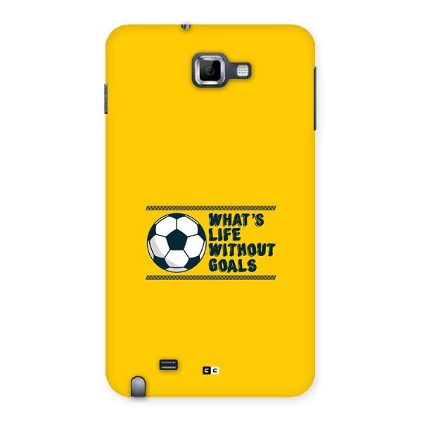 Life Without Goals Back Case for Galaxy Note