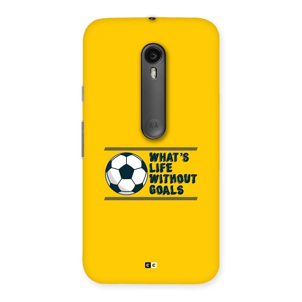 Life Without Goals Back Case for Moto G3