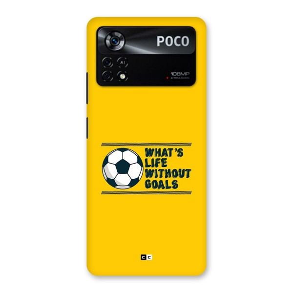 Life Without Goals Back Case for Poco X4 Pro 5G