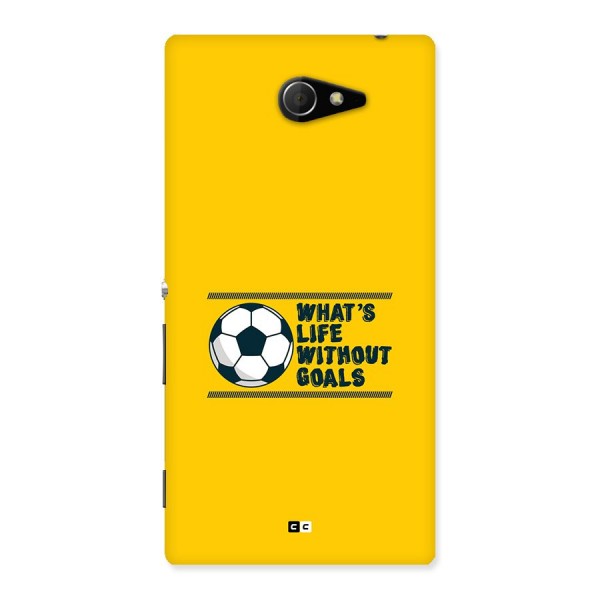 Life Without Goals Back Case for Xperia M2