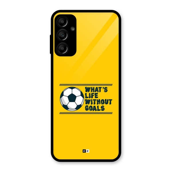 Life Without Goals Glass Back Case for Galaxy A14 5G