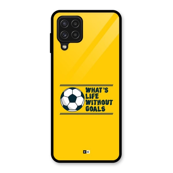 Life Without Goals Glass Back Case for Galaxy A22 4G