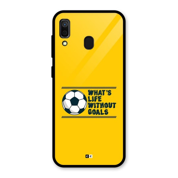 Life Without Goals Glass Back Case for Galaxy A30