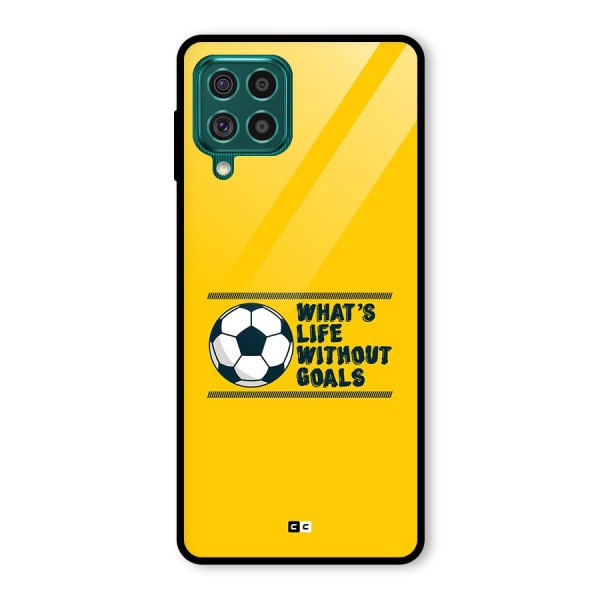 Life Without Goals Glass Back Case for Galaxy F62