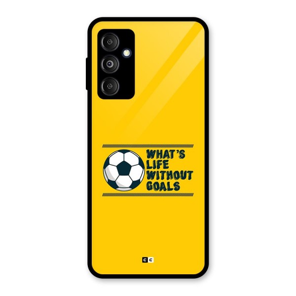 Life Without Goals Glass Back Case for Galaxy M14 5G