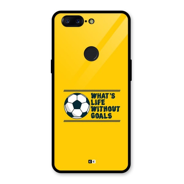 Life Without Goals Glass Back Case for OnePlus 5T