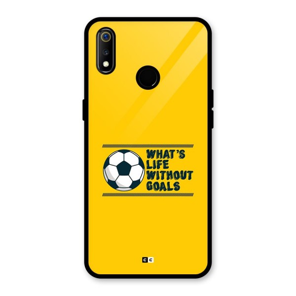 Life Without Goals Glass Back Case for Realme 3