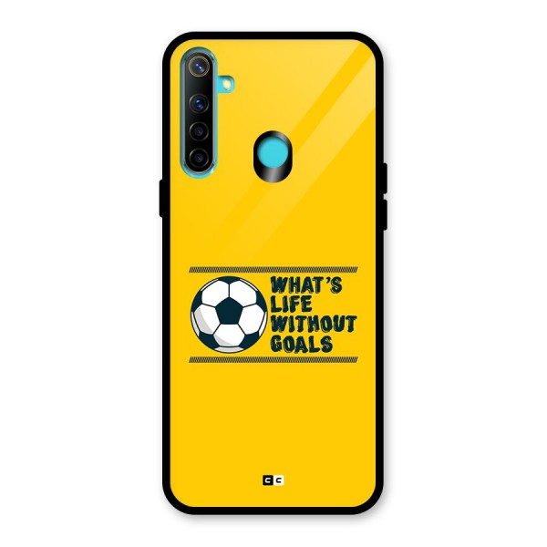 Life Without Goals Glass Back Case for Realme 5