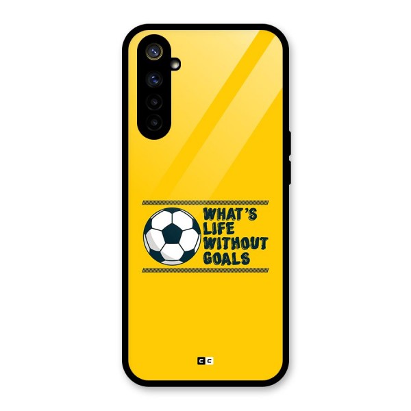 Life Without Goals Glass Back Case for Realme 6