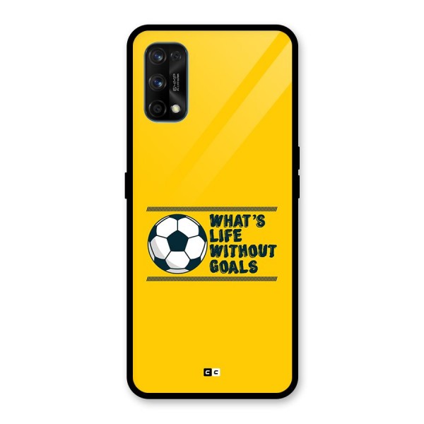 Life Without Goals Glass Back Case for Realme 7 Pro