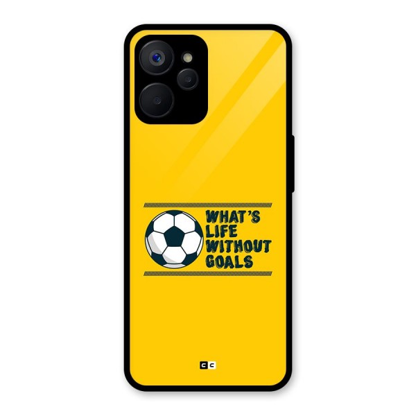 Life Without Goals Glass Back Case for Realme 9i 5G