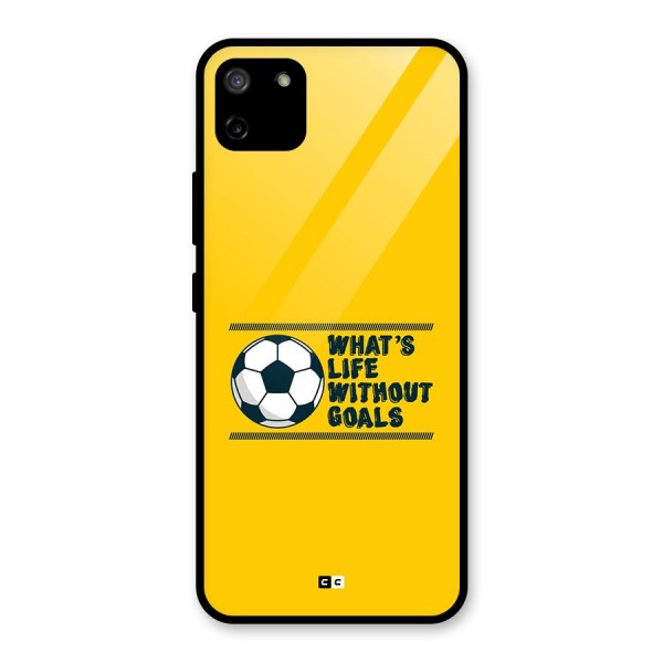 Life Without Goals Glass Back Case for Realme C11