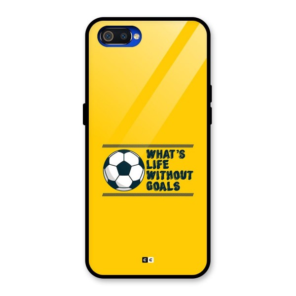 Life Without Goals Glass Back Case for Realme C2