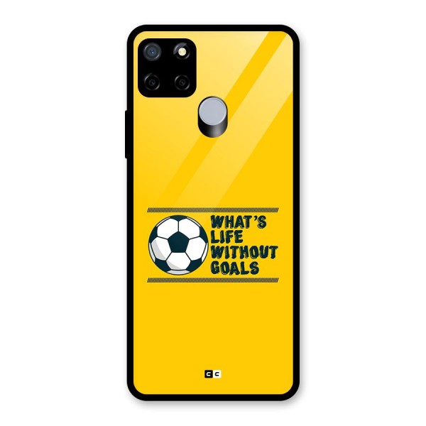 Life Without Goals Glass Back Case for Realme Narzo 30A