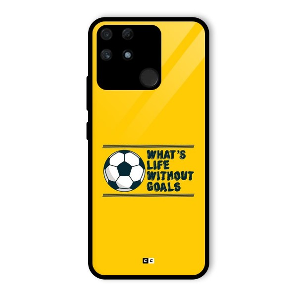 Life Without Goals Glass Back Case for Realme Narzo 50A