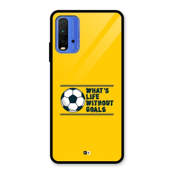 Life Without Goals Glass Back Case for Redmi 9 Power