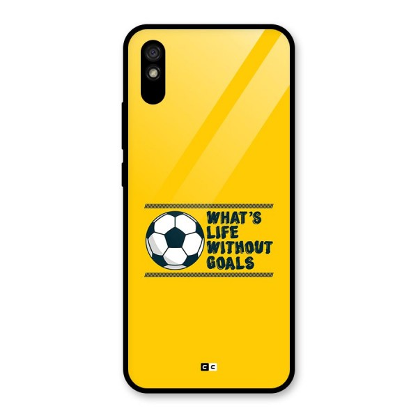 Life Without Goals Glass Back Case for Redmi 9i