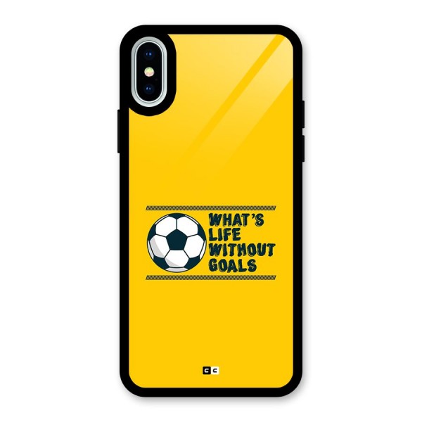 Life Without Goals Glass Back Case for iPhone X