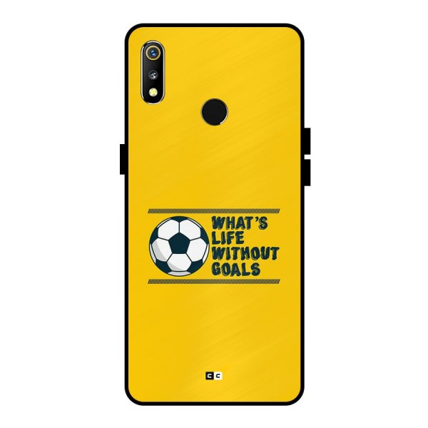 Life Without Goals Metal Back Case for Realme 3i