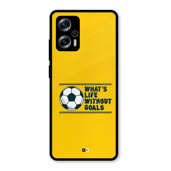 Life Without Goals Metal Back Case for Redmi K50i