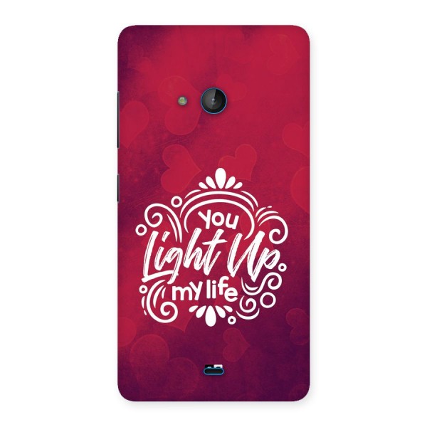 Light Up My Life Back Case for Lumia 540