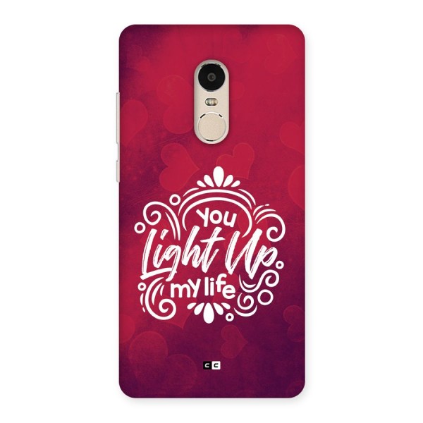 Light Up My Life Back Case for Redmi Note 4