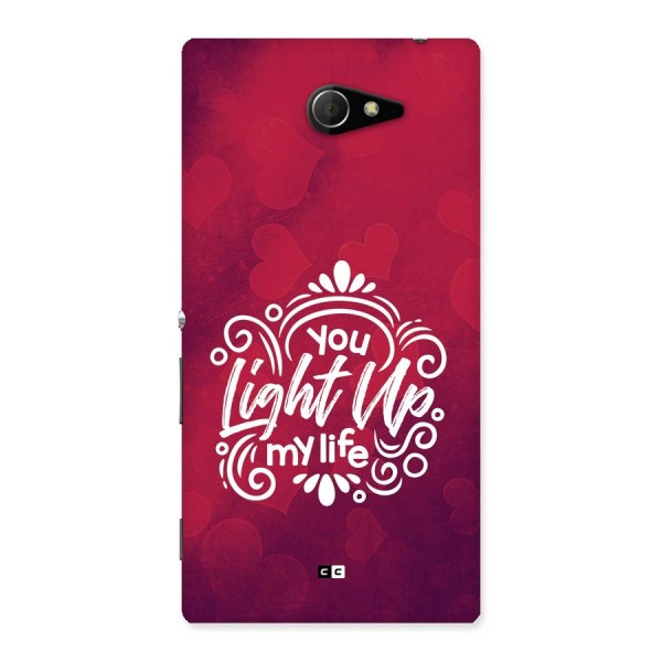 Light Up My Life Back Case for Xperia M2