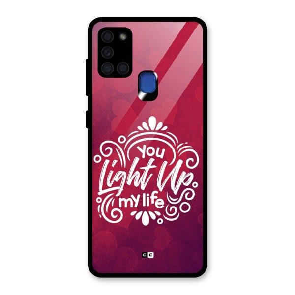 Light Up My Life Glass Back Case for Galaxy A21s