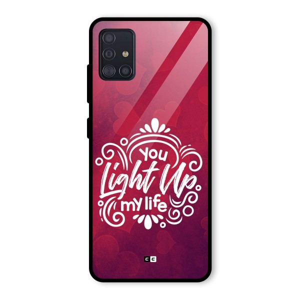 Light Up My Life Glass Back Case for Galaxy A51