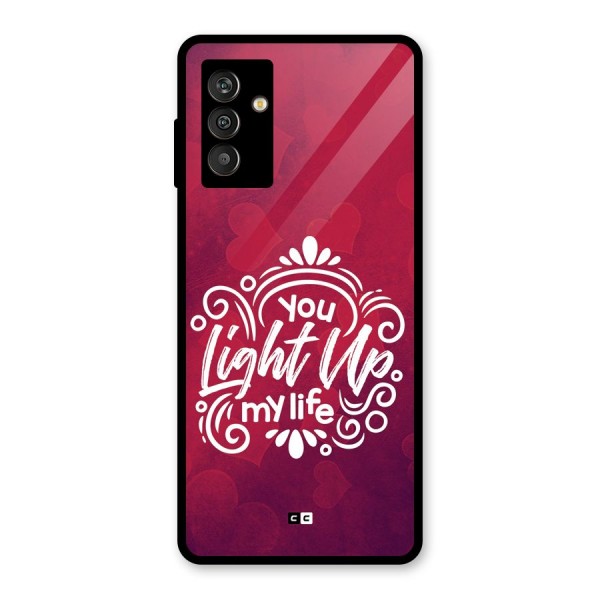 Light Up My Life Glass Back Case for Galaxy M13