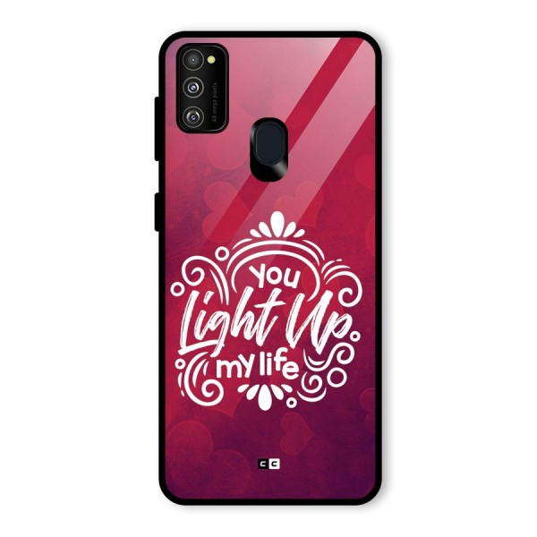 Light Up My Life Glass Back Case for Galaxy M21