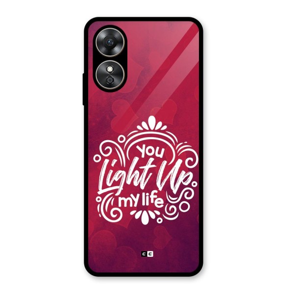 Light Up My Life Glass Back Case for Oppo A17